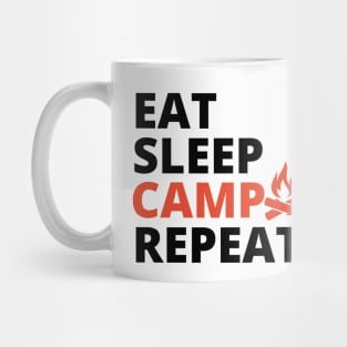 Eat Sleep Camp Repeat Mug